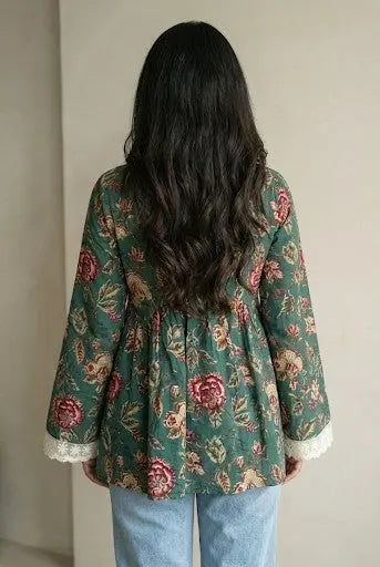 Vinni Peplum Style Short Kurti - kalyanja